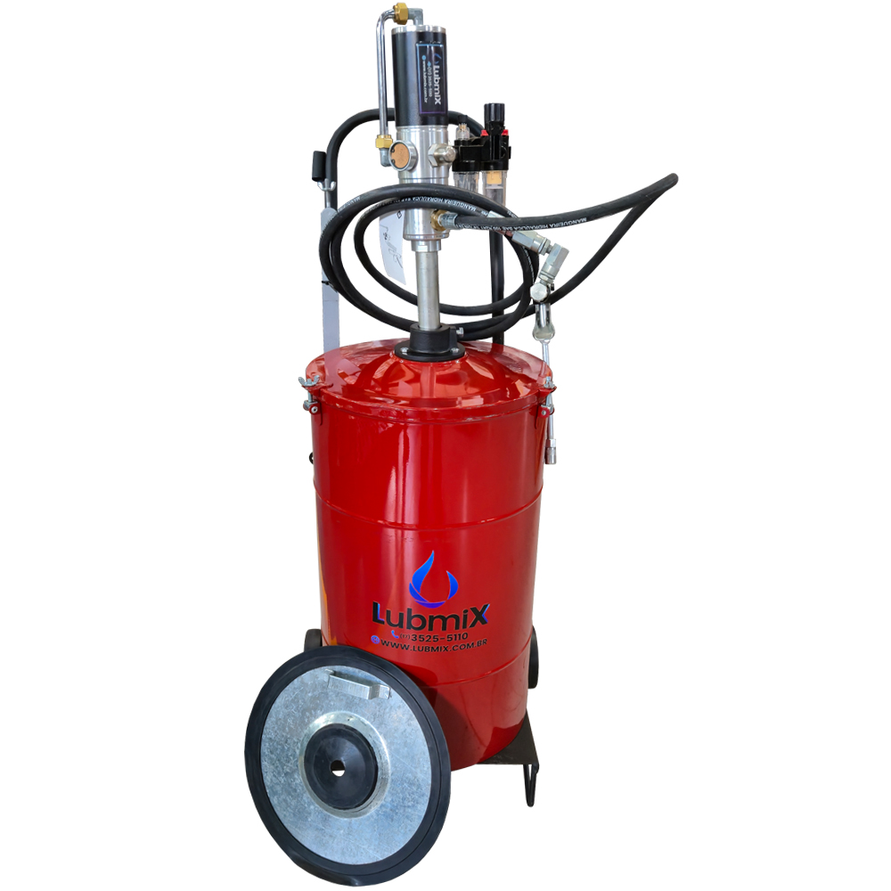 Propulsora Pneumática para Graxa Lubmix MIX-12GP1K com Reservatório 50kg