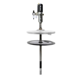 Propulsora Pneumática com Tampa, Compactador e Lubrefil para Graxa Lubmix MIX-12GP3C Adaptável a tambores de 200kg 1,60 kg/min