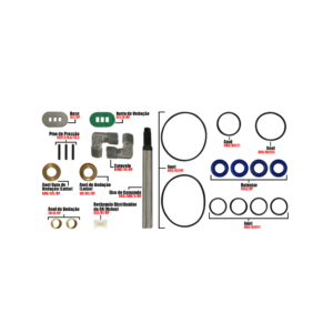 Kit Reparo do Motor de Ar MIX-18RPG - para Propulsora Lubmix MIX-12GP1, MIX-12GP2 e MIX-12GP3