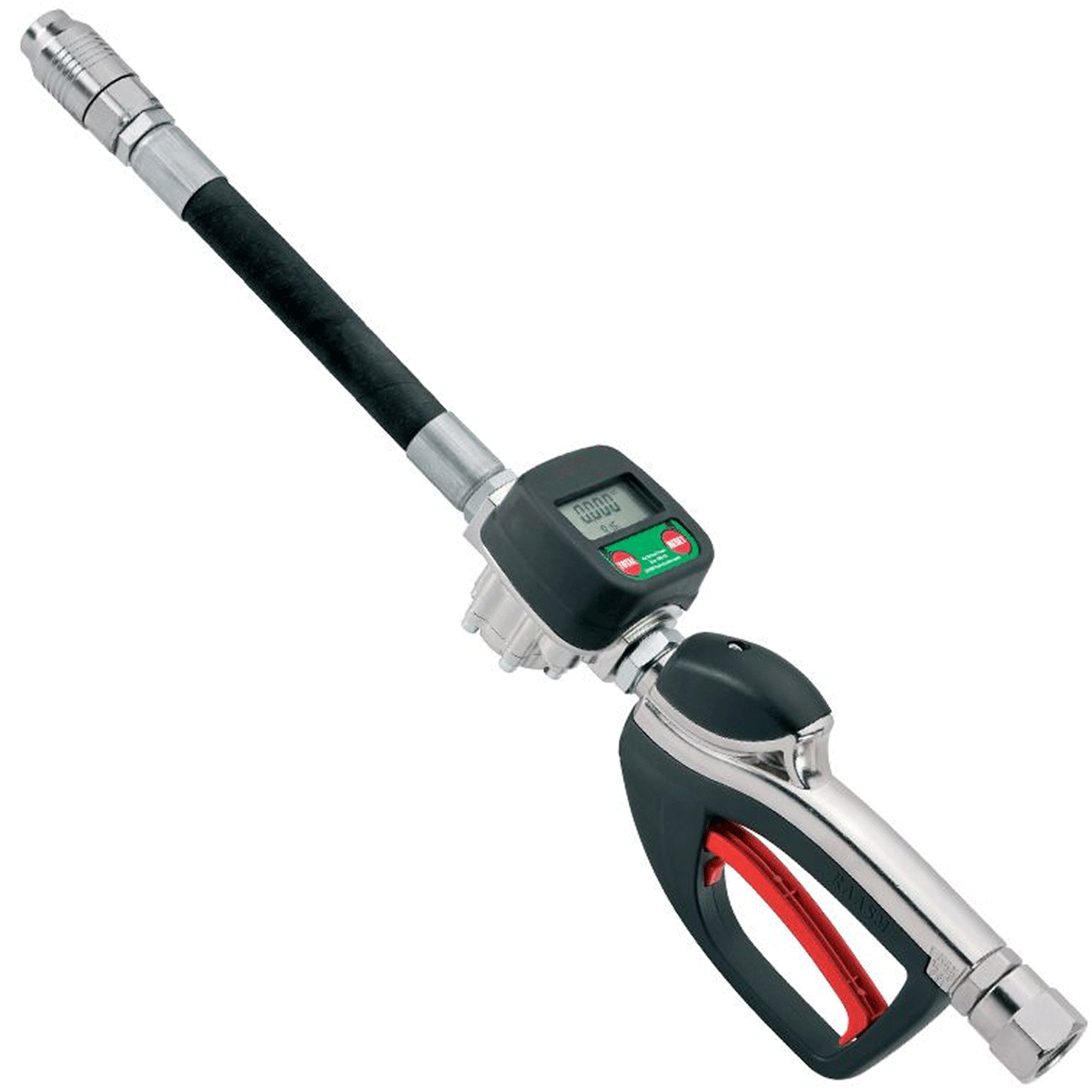 Comando com Medidor Digital Ecodora 3/4” para Óleo Lubrificante com Extensão Flexível, Bico Antigotejante e Alta Vazão de 75 L/min MIX-37797