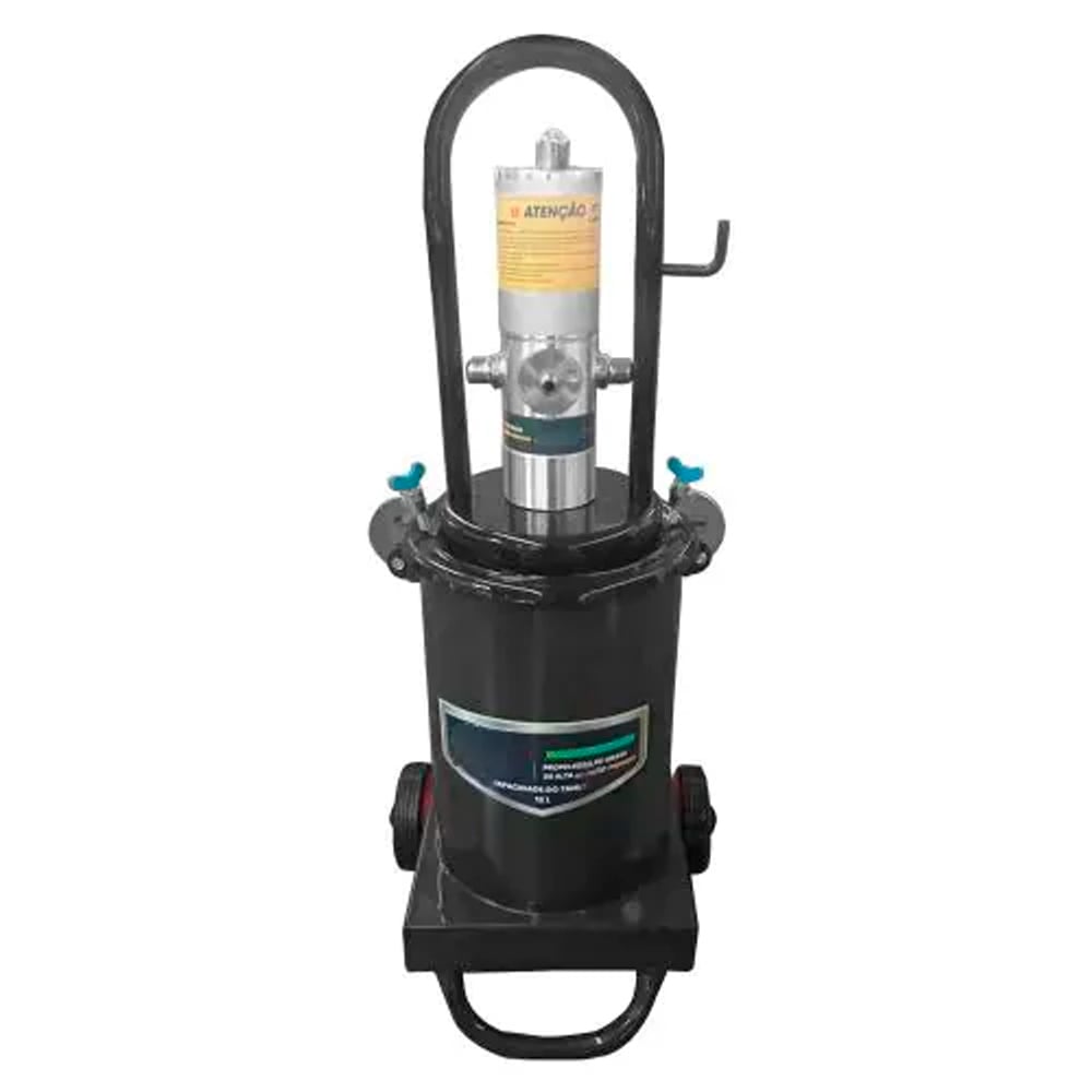 Propulsora Pneumática de Alta Pressão com Reservatório de 12kg e Comando para Graxa Lubmix MIX-50001 - Imagem 2