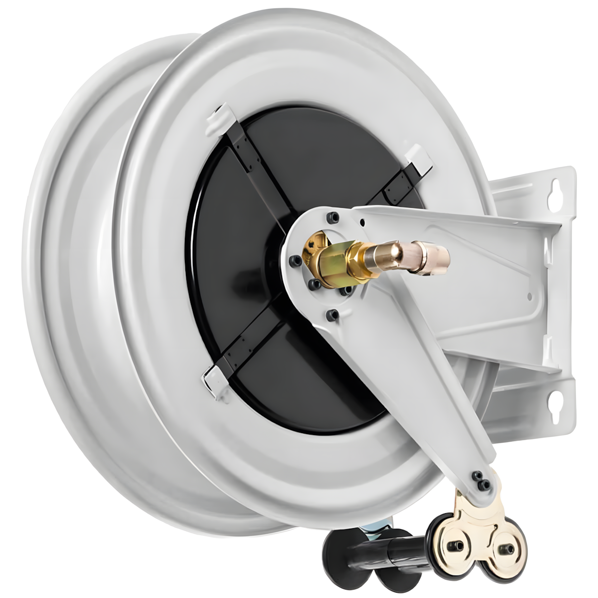Carretel Automático Ecodora 3/4" para Ar, Água e Diesel Compatível com Mangueira de 22m Ideal para Fixar no Teto ou Parede MIX-54010
