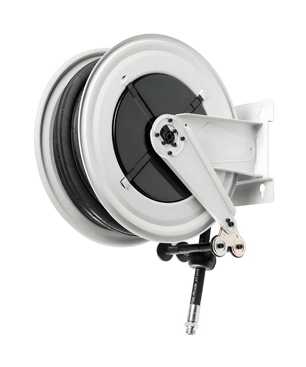 Carretel Automático Ecodora 3/8" para Graxa com Mangueira em EPDM de 30m Ideal para Fixar no Teto ou Parede MIX-54051