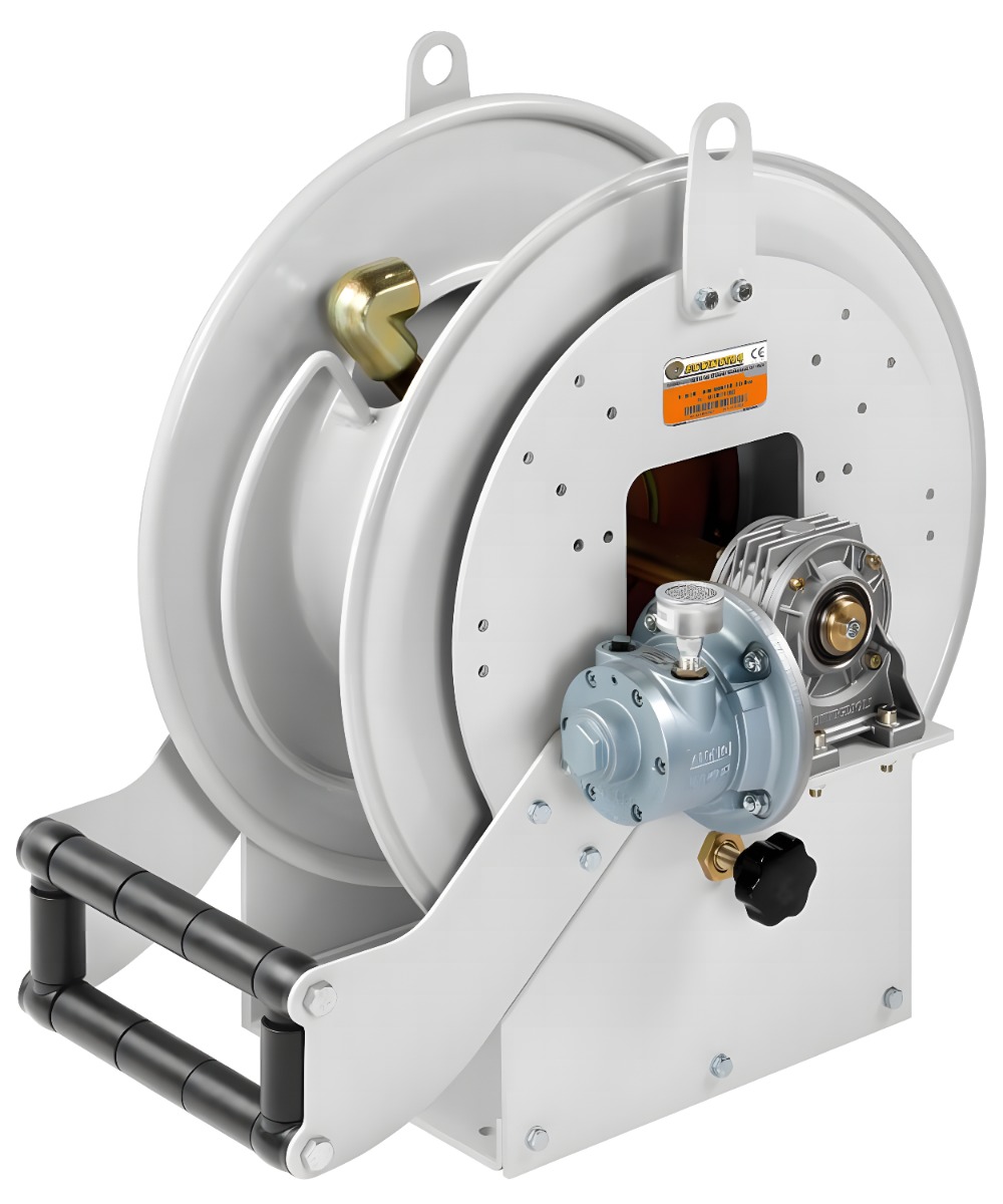 Carretel Automático Pneumático Ecodora 1" para Graxa Compatível com Mangueira de 20m Ideal para Fixar no Balcão ou Parede MIX-618500