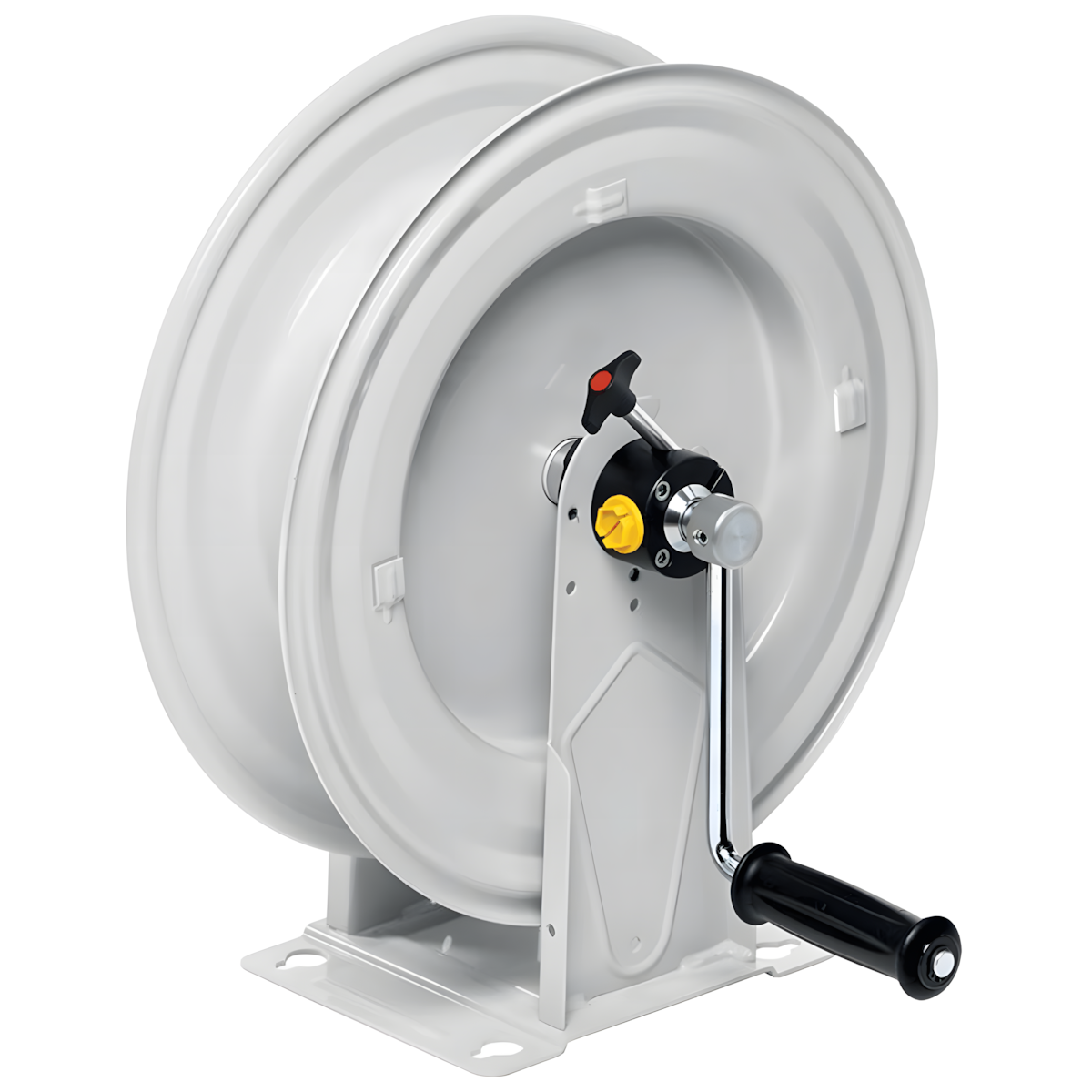 Carretel Manual Ecodora 1/2" para Graxa Compatível com Mangueira de 20m Ideal para Fixar no Teto ou Parede MIX-7430050