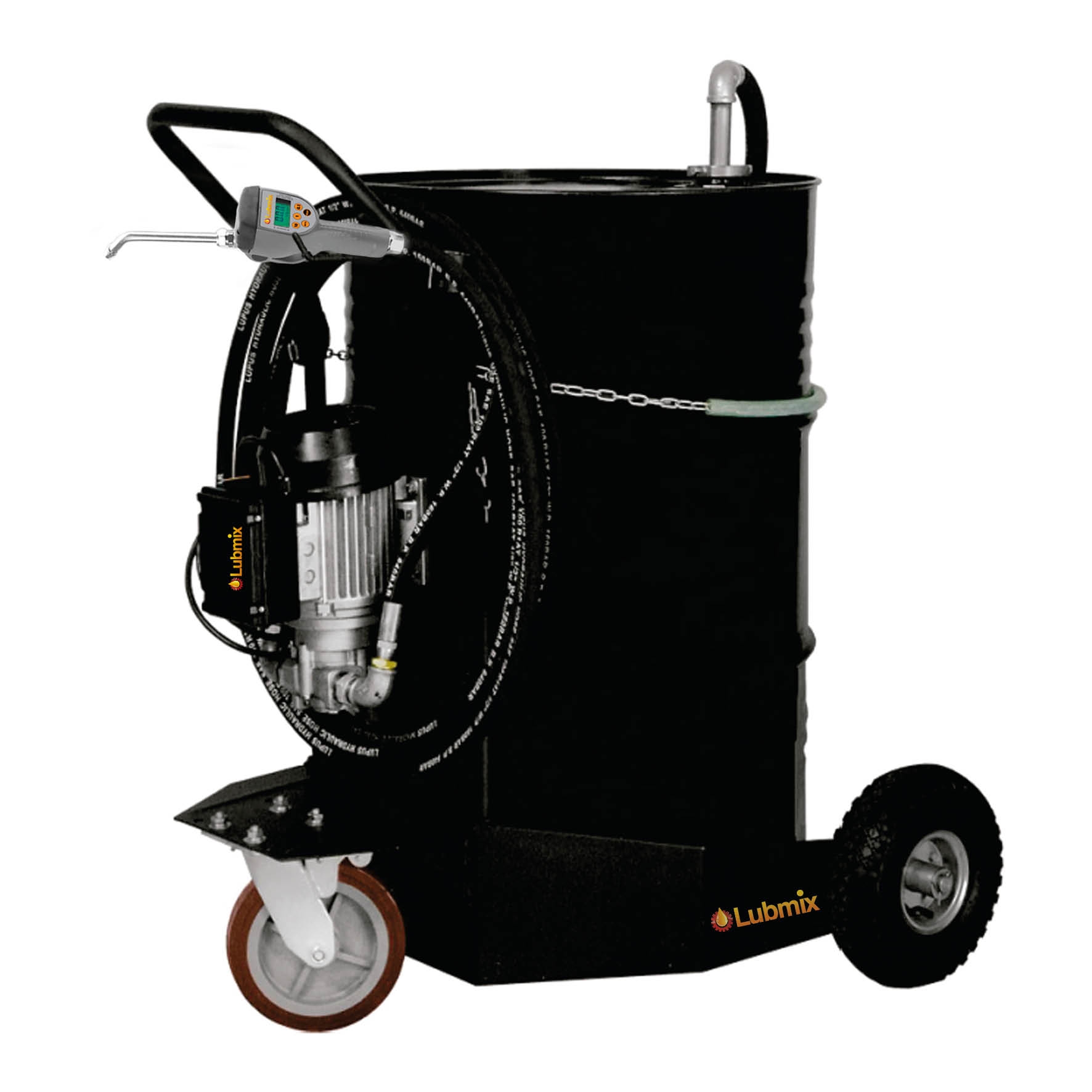 Unidade Móvel Elétrica com Medidor Programável para Óleo Lubrificante Lubmix MIX-9122-MP com 10 mts de Mangueira Ø 1/2 Pol 25 L/min - Imagem 2