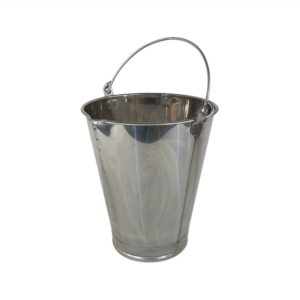 Balde Graduado INOX com Bico Lubmix 2042B Capacidade 10 Litros