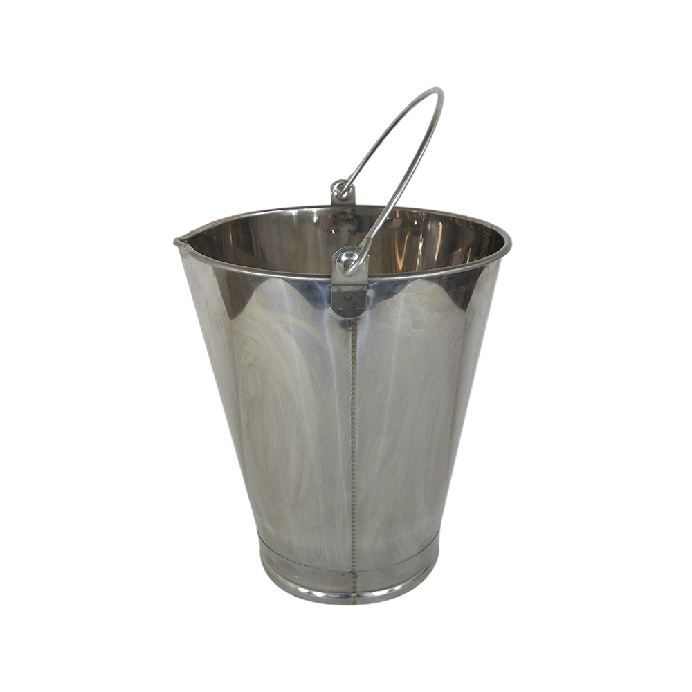 Balde Graduado INOX com Bico Lubmix 2042B Capacidade 10 Litros - Imagem 2