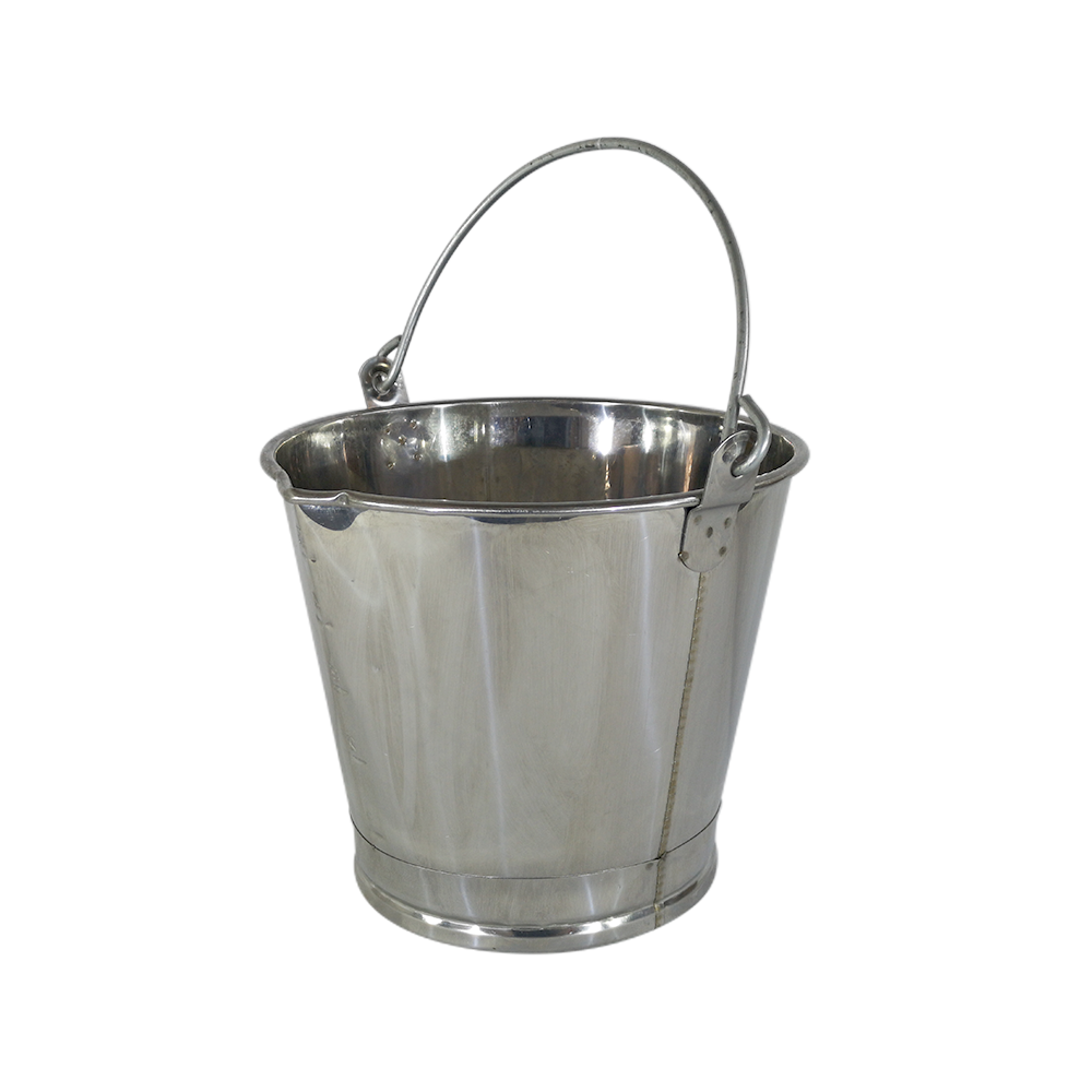 Balde Graduado INOX com bico Lubmix 2043B Capacidade 5 Litros