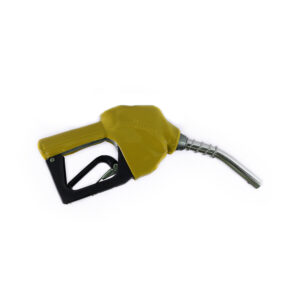 Bico Automático para Abastecimento de Combustíveis Lubmix MIX-BI12-AM Amarelo Entrada 3/4", Ponteira 1/2", Vazão 75 L/min, Acionamento por Pressão para Diesel, Gasolina e Etanol