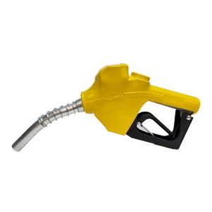 Bico Automático para Abastecimento de Combustíveis Lubmix MIX-BI12B-AM Amarelo Entrada 3/4", Ponteira 1/2", Vazão 75 L/min, Acionamento por Pressão para Diesel, Gasolina e Etanol