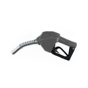 Bico Automático para Abastecimento de Combustíveis Lubmix MIX-BI34-CZ Cinza Entrada 3/4", Ponteira 3/4", Vazão 75 L/min, Acionamento por Pressão para Diesel, Gasolina e Etanol
