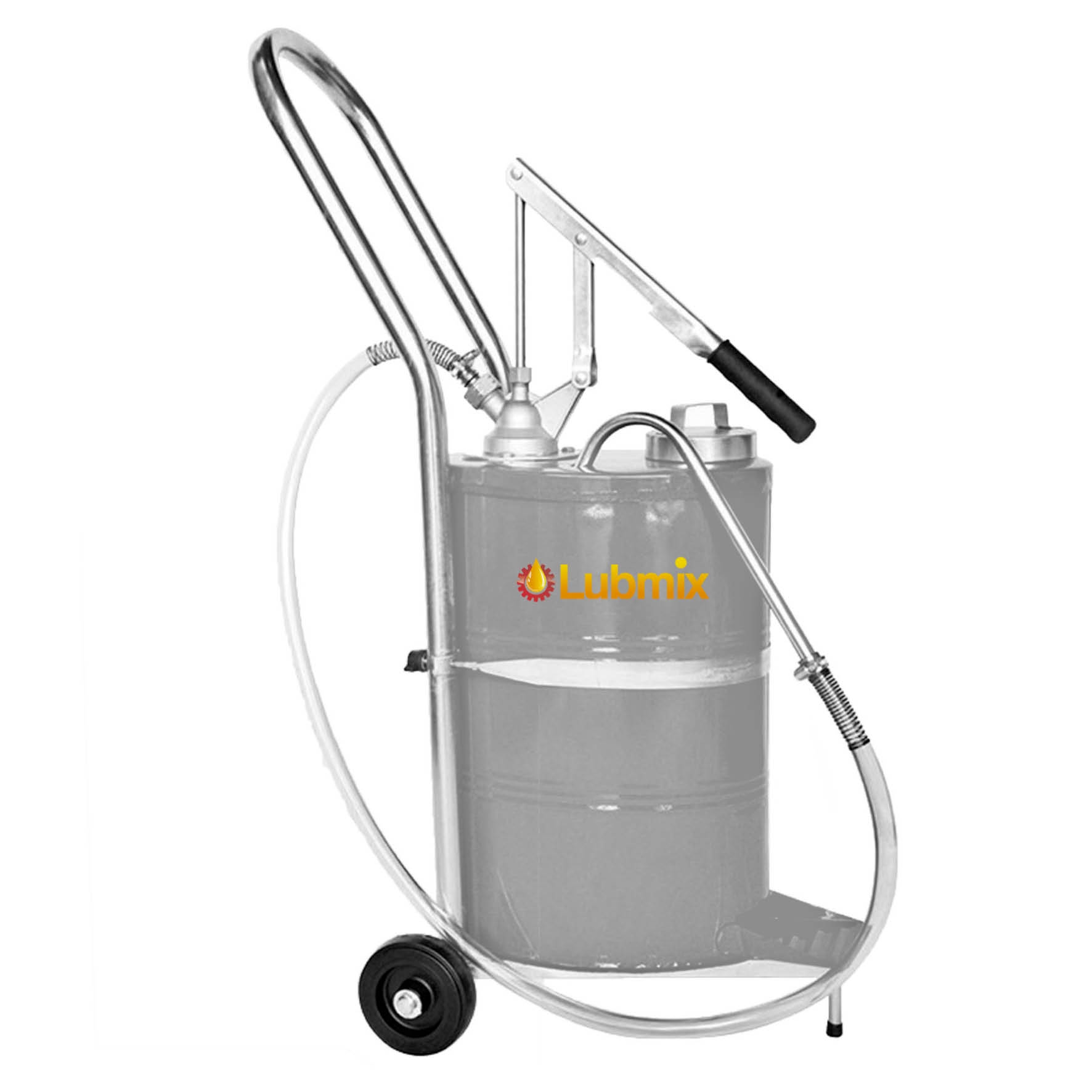 Bomba Manual de Alavanca Com Carrinho para Óleo Lubrificante Lubmix MIX-BMA218-C Capacidade 18 L