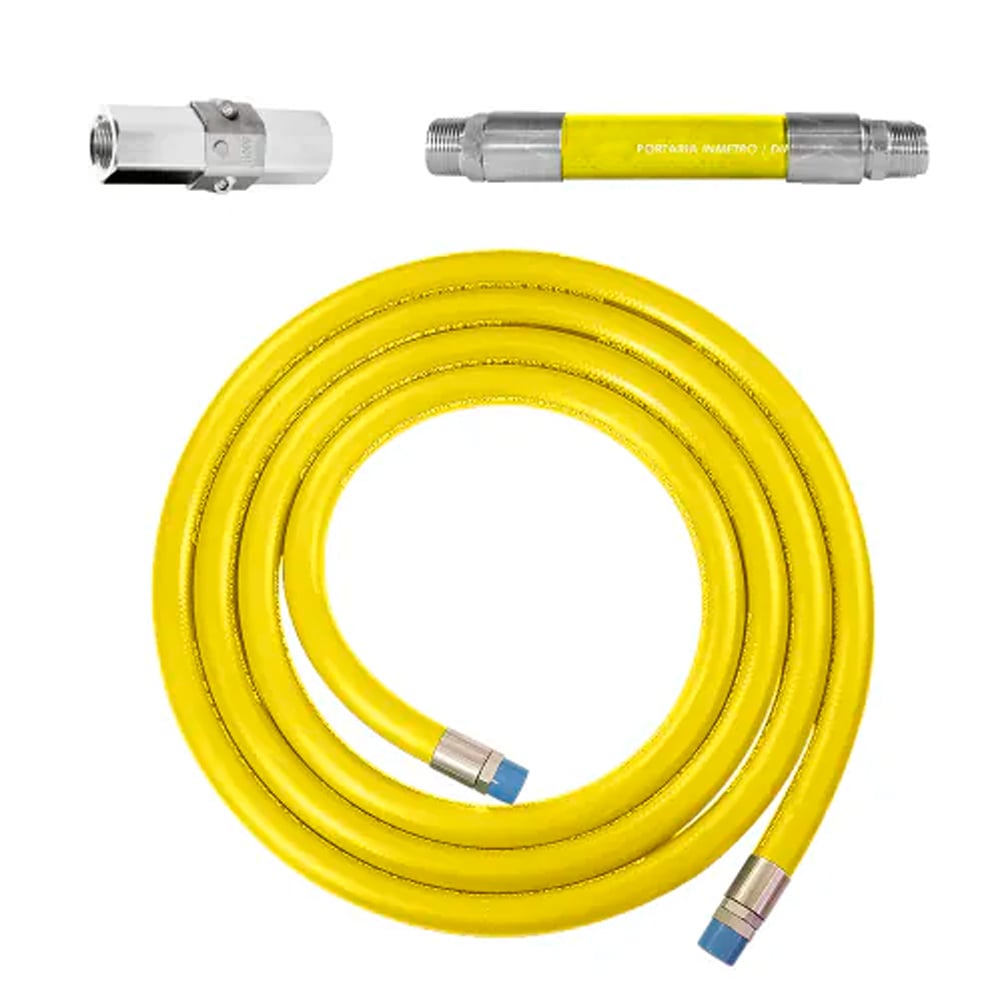 Conjunto para Abastecimento Lubmix MIX-CA1C-AM com Mangote Válvula Breakaway e Mangueira