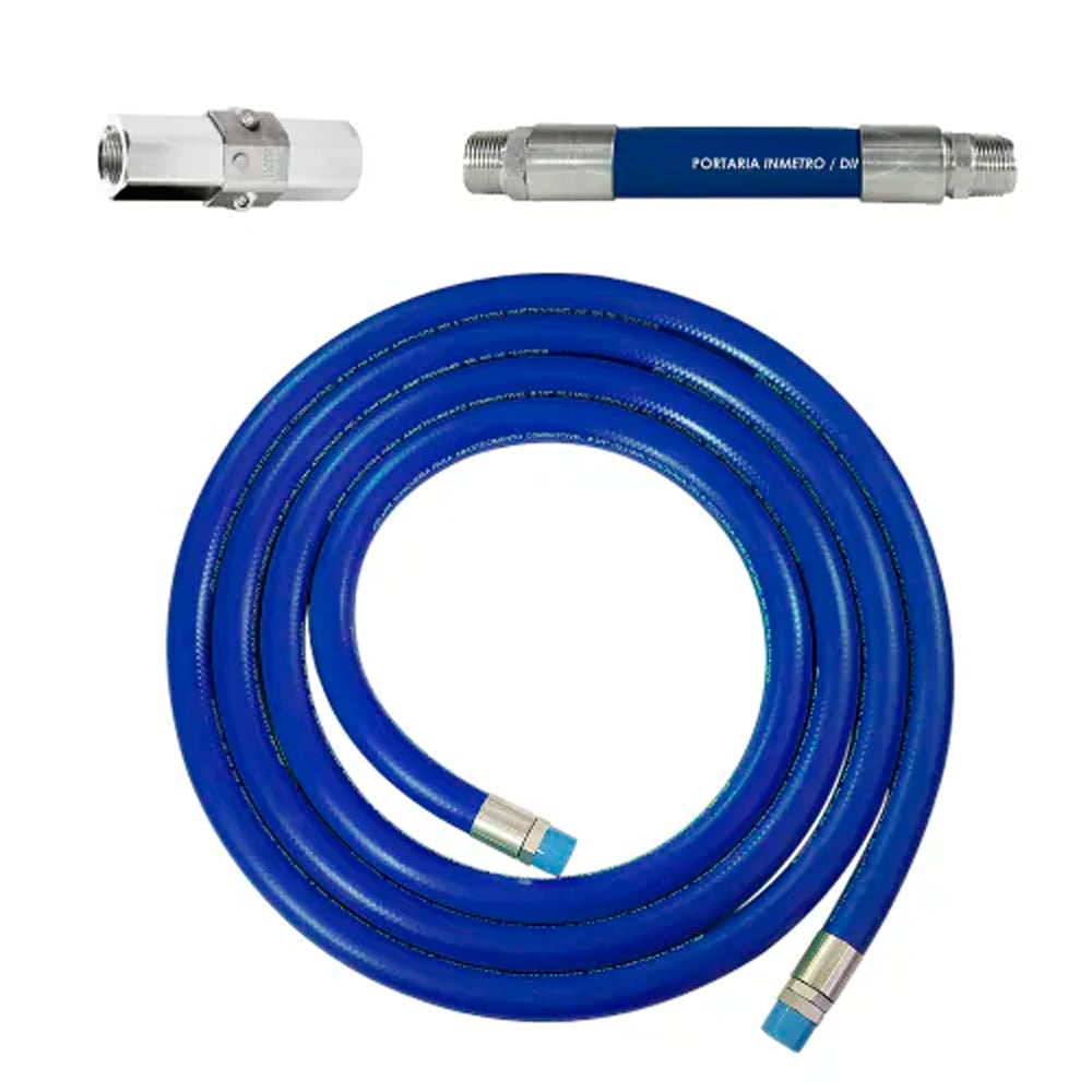 Conjunto para Abastecimento Lubmix MIX-CA1C-AZ com Mangote Válvula Breakaway e Mangueira