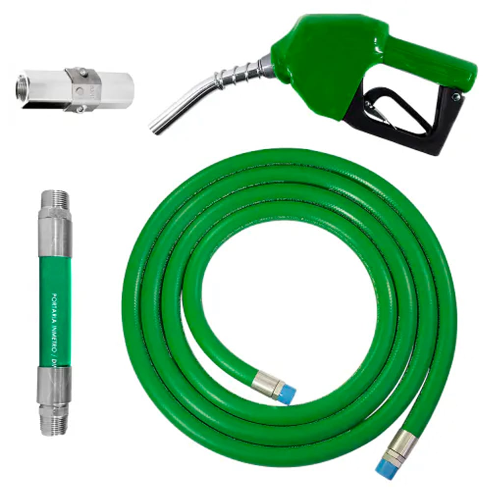 Conjunto para Abastecimento Lubmix MIX-CA2C-VD com Mangote Válvula Breakaway Mangueira e Bico Automático