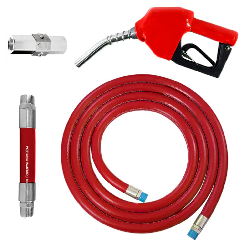 Conjunto para Abastecimento Lubmix MIX-CA2C-VM com Mangote Válvula Breakaway Mangueira e Bico Automático
