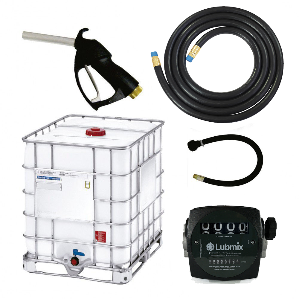 Kit para Abastecimento de Diesel por Gravidade Lubmix com Bico de Abastecimento e Medidor Mecânico