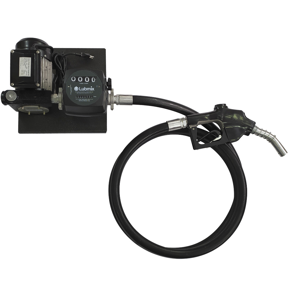 Estação de Abastecimento Elétrica para Diesel Lubmix 220V com Medidor Mecânico e Vazão de 80 L/min MIX-EA680-4D