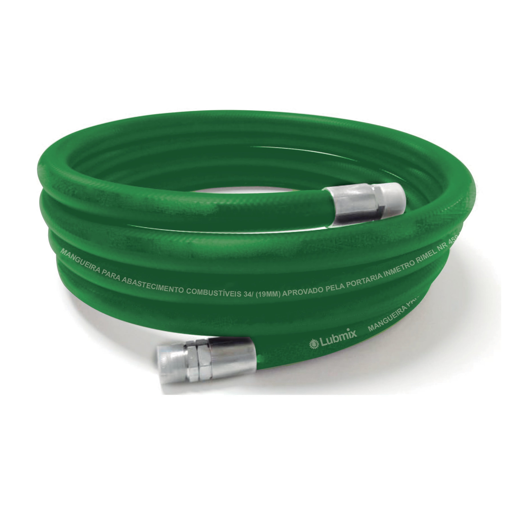 Mangueira para Abastecimento de Combustível Lubmix 1" x 10m com Terminais de Alumínio – Modelo MIX-M1AV10