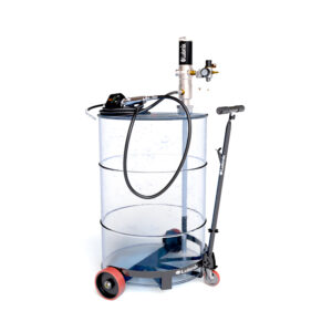 Kit Completo para Lubrificação de Óleo Lubmix com Propulsora Pneumática e Medidor Digital e Carrinho para Transporte MIX-OL-M1-C