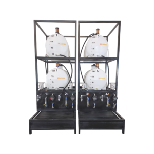 Prateleira de Lubrificação Quádrupla Lubmix MIX-PTL4-OL250 Modular 4x250Lts 4xMotor IP55 20Lpm
