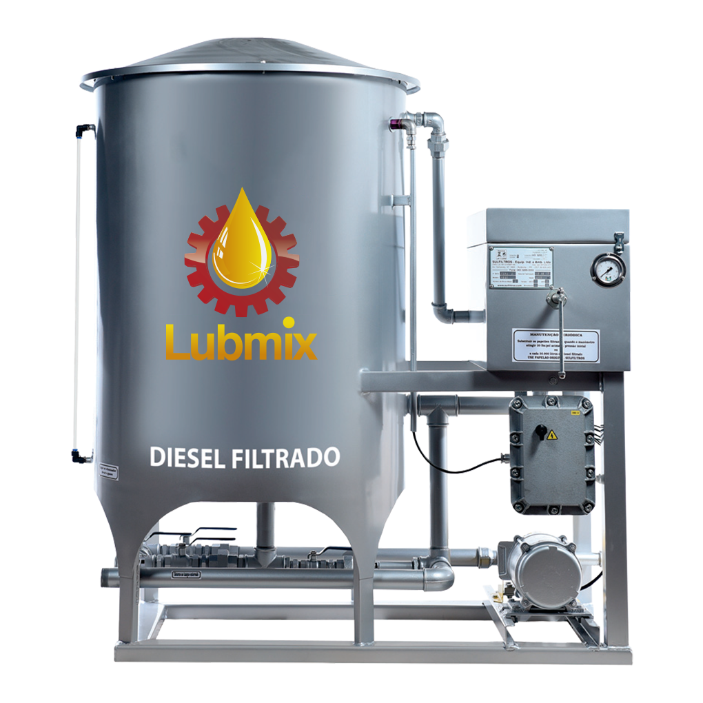 Filtro Prensa Simples Diesel Lubmix MIX-SF6000 Reservatório 500 Lts 6000 L/Hr