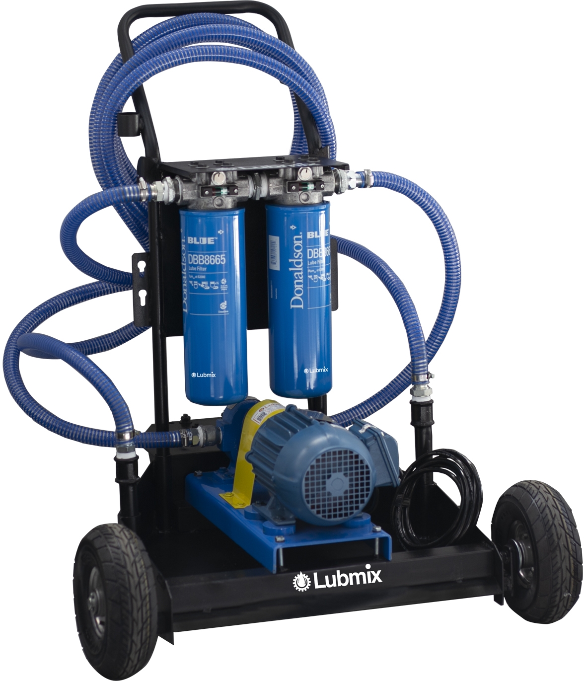Unidade Móvel para Filtragem Elétrica de Óleo Lubrificante Lubmix MIX-UMF440, 440V, Vazão 40 L/min, Sistema Portátil com 2 Elementos Filtrantes para Óleo Lubrificante Industrial e Automotivo