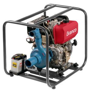 Motobomba Partida Elétrica Branco BD-709-E Centrífuga 30 m3/h Motor 10CV Sucção 3 Pol Recalque 2 Pol