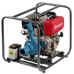 Motobomba Partida Manual para Água Branco BD-709 Centrífuga 30 m3/h Motor 10CV Sucção 3 Pol Recalque 2 Pol