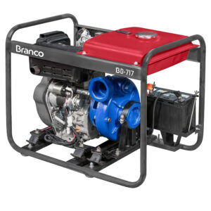 Motobomba Partida Elétrica Branco BD-717-E Centrífuga 37,5 m3/h Motor 13 CV Sucção 3 Pol Recalque 3 Pol