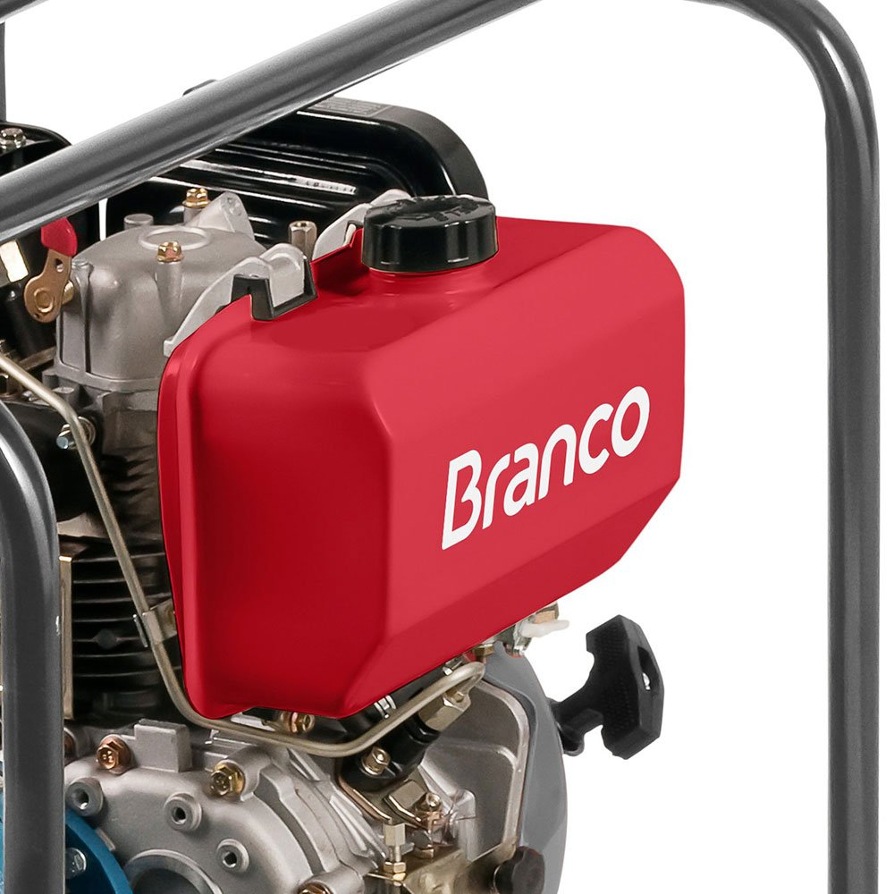 Motobomba Partida Elétrica Branco BD-711 E Centrífuga 30 m3/h Motor 13CV Sucção 3Pol Recalque 2Pol - Imagem 4