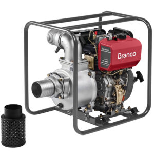 Motobomba Partida Elétrica Branco BD-700-E Autoescorvante 96 m3/h Motor 10CV Sucção 4 Pol Recalque 4 Pol