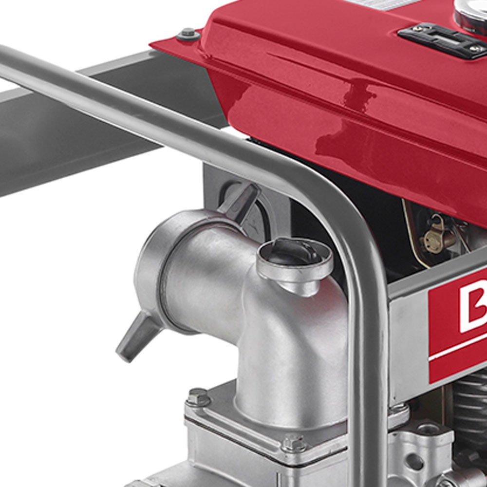 Motobomba Partida Elétrica Branco BD-705-E Autoescorvante 60 m3/h Motor 7CV Sucção 3 Pol Recalque 3 Pol - Imagem 3