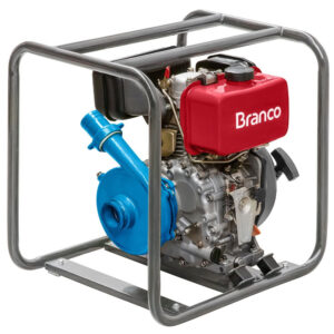 Motobomba Partida Manual para Água Branco BD-716 Centrífuga 21 m3/h Motor 7CV Sucção 2.1-2 Pol Recalque 2 Pol