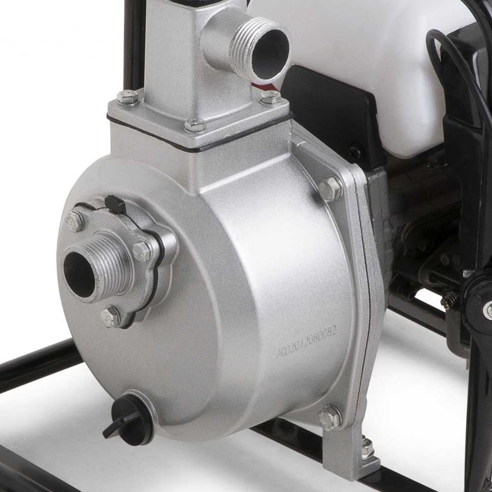 Motobomba Partida Manual para Água Branco B2T-701 Autoescorvante 10 m3/h Motor 2CV Sucção 1 Pol Recalque 1 Pol - Imagem 2