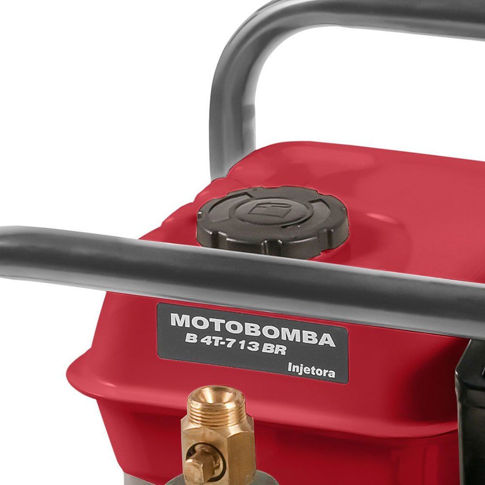 Motobomba Partida Manual para Água Branco B4T-713 Injetora 3,0 m3/h Motor 5,5CV Sucção 1.1-4 Pol Retorno 1 Pol Recalque 3-4 Pol - Imagem 2