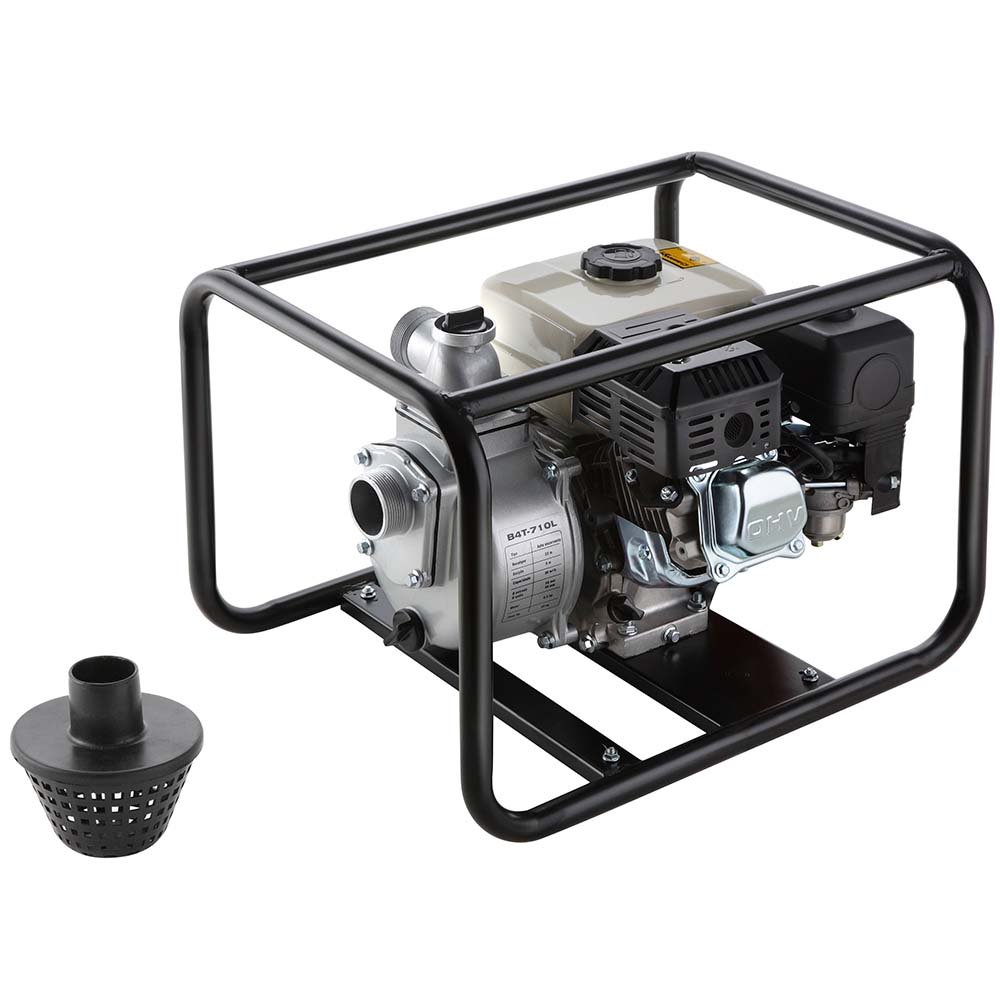 Motobomba Partida Manual para Água Branco B4T-710 Autoescorvante 36 m3/h Motor 5,5 CV Sucção 2 Pol Recalque 2 Pol