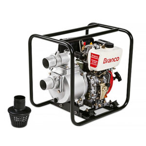 Motobomba Partida Manual Branco BD-705 Autoescorvante 60 m3/h Motor 7CV Sucção 3 Pol Recalque 3 Pol