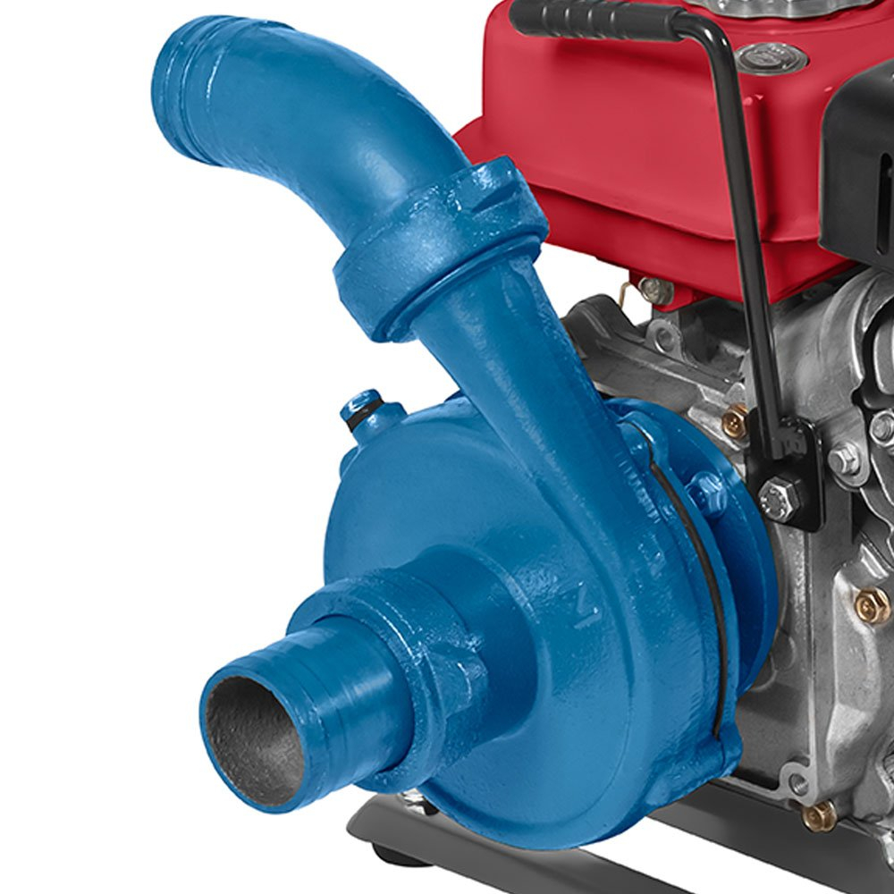 Motobomba Partida Manual para Água Branco B4T-703 Centrífuga 16 m3/h Motor 2,8CV Sucção 2 Pol Recalque 2 Pol - Imagem 4