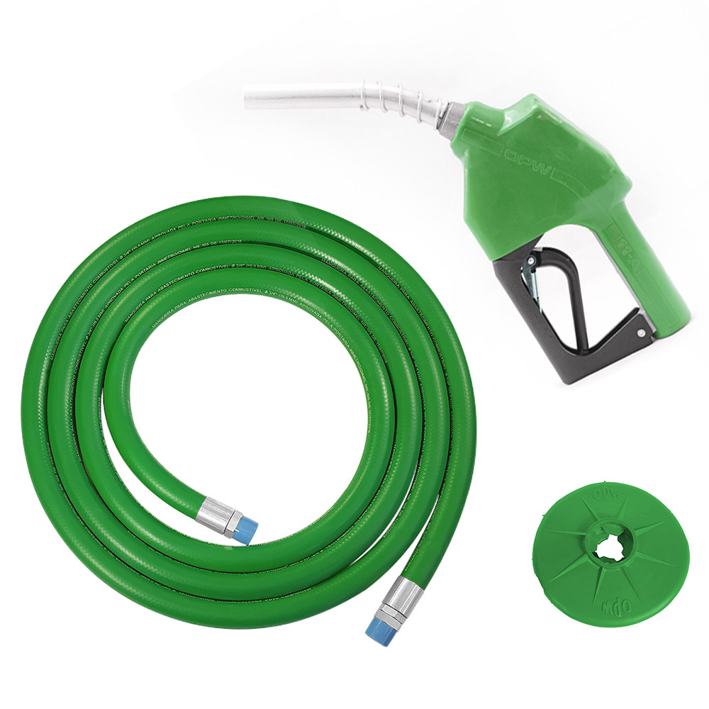 Kit Abastecimento OPW Bico Automático 11AP com Protetor Anti Respingo e Mangueira Ø 3/4" 5m Lubmix Terminal Alumínio 1F 1G MOW-KAP-CA-VD