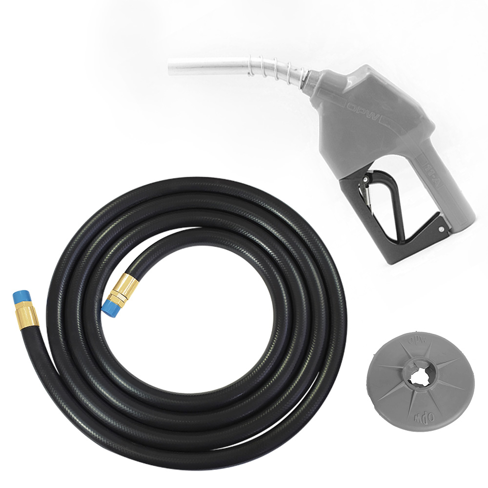Kit Abastecimento OPW Bico Automático 11AP com Protetor Anti Respingo e Mangueira Ø 3/4" 5m Lubmix Terminal Latão 1F 1G MOW-KAP-PTL-CZ