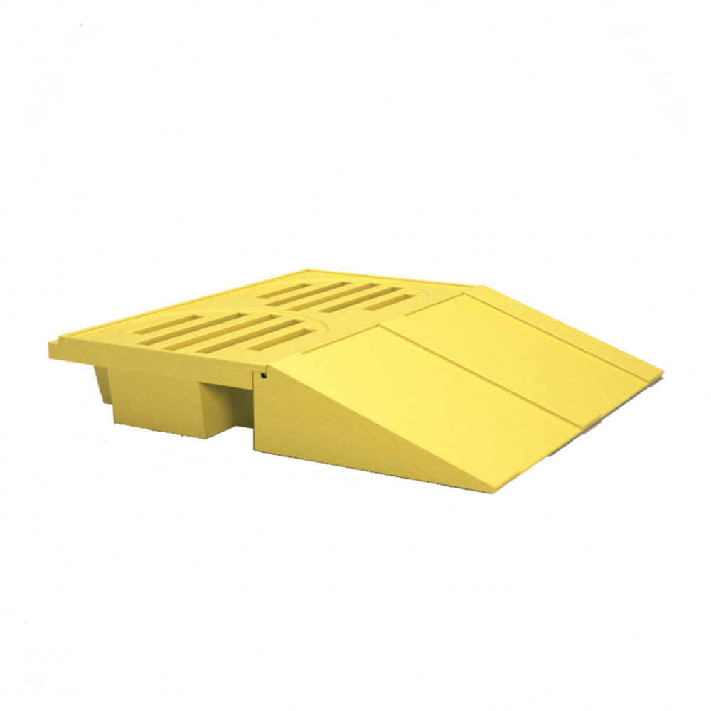 Pallet de Contenção Lubmix MIX-PL-054-CR Capacidade de 120 Litros para 2 Tambores Com Rampa