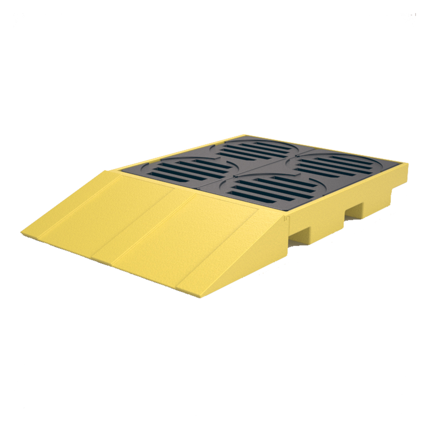 Pallet de Contenção Lubmix MIX-PL042-CR Capacidade de 150 Litros para 4 Tambores Com Rampa