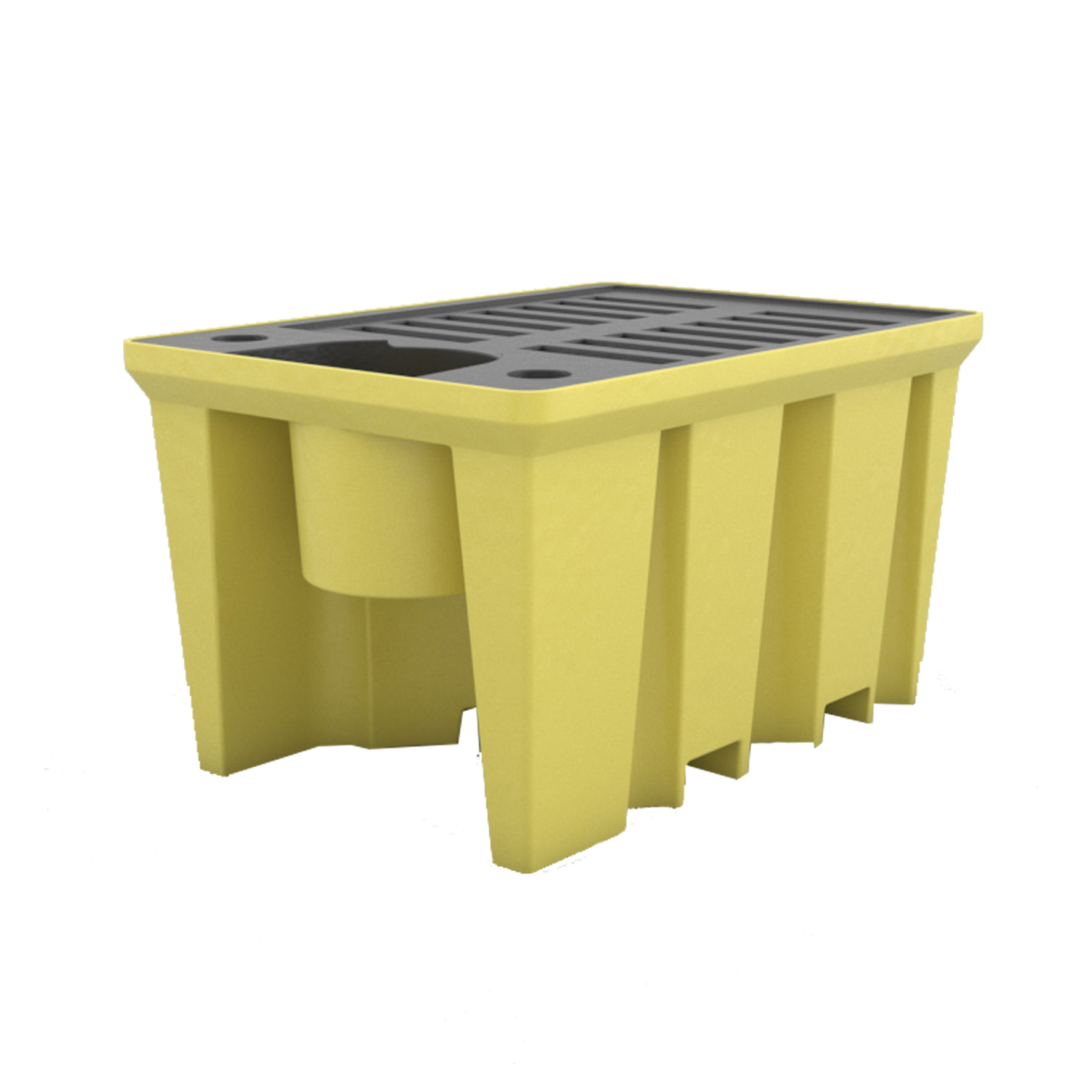 Pallet de Contenção Lubmix MIX-PL062-PG Para IBC 1000L Com Grade - Imagem 2