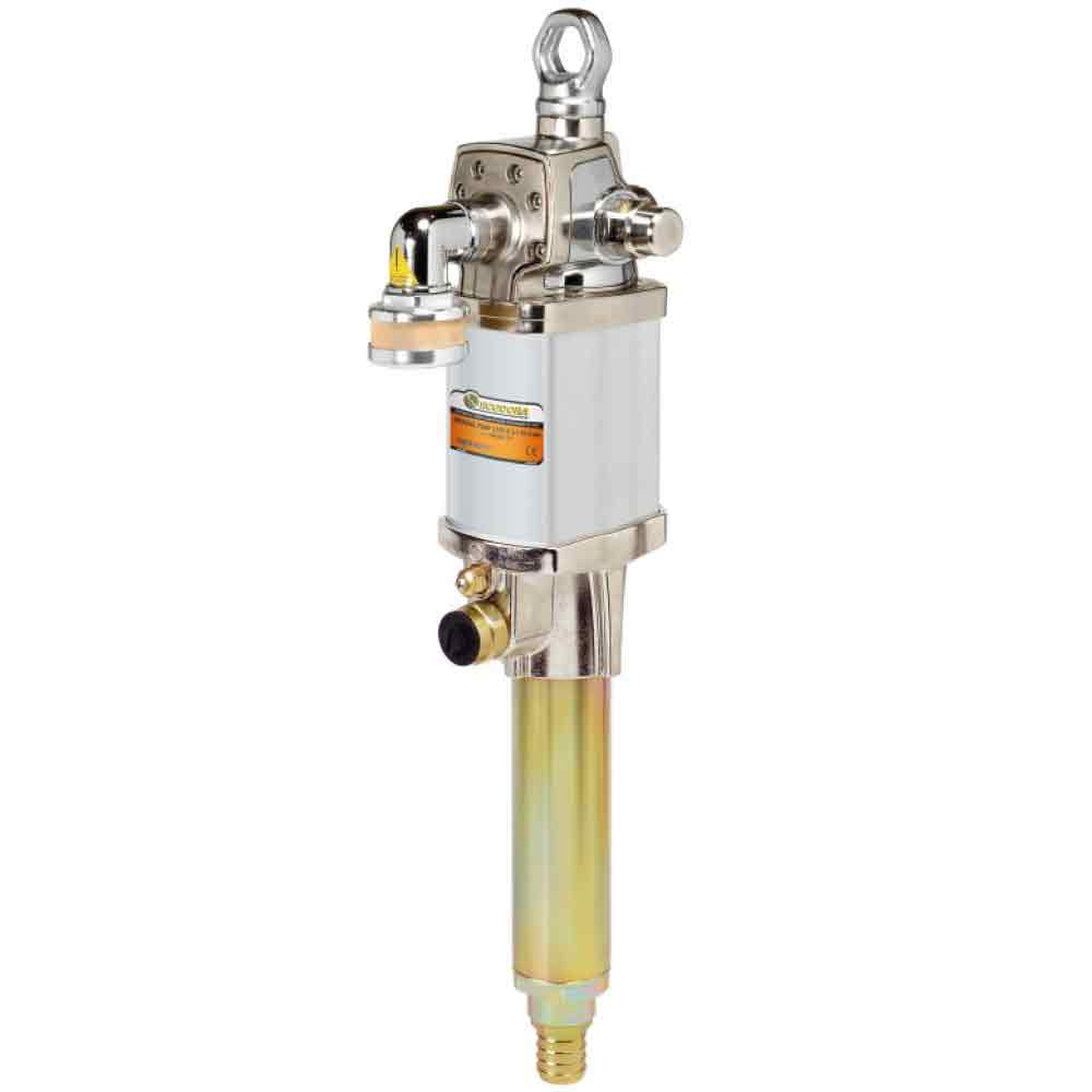 Propulsora Pneumática 5:1 Ecodora com Vazão de 45L/min, Vedações em Poliuretano para Óleo e Lubrificantes – Adaptável à Parede MIX-90C51
