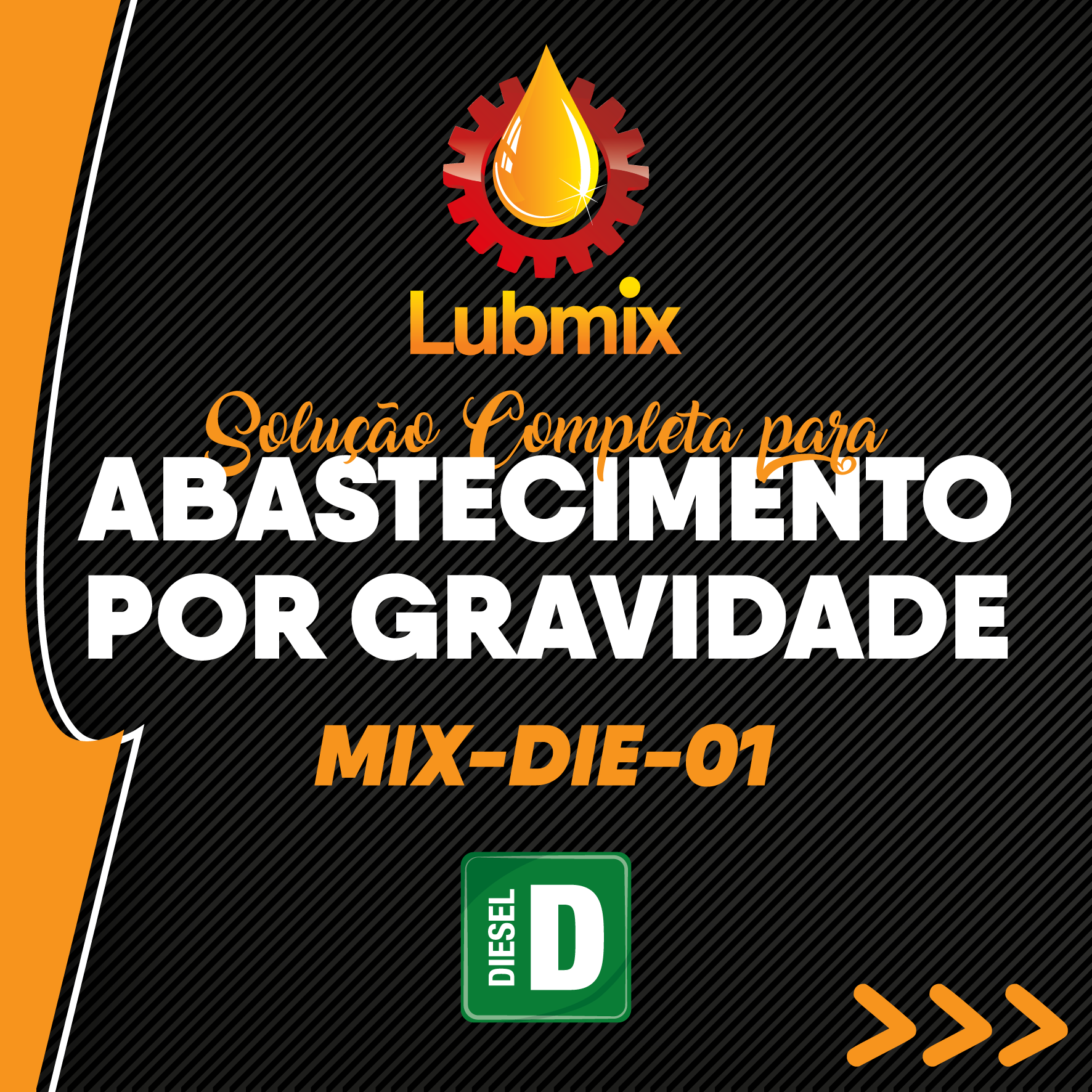 Kit para Abastecimento de Diesel por Gravidade Lubmix MIX-DIE-01 com Bico de Abastecimento e Medidor Mecânico - Imagem 2