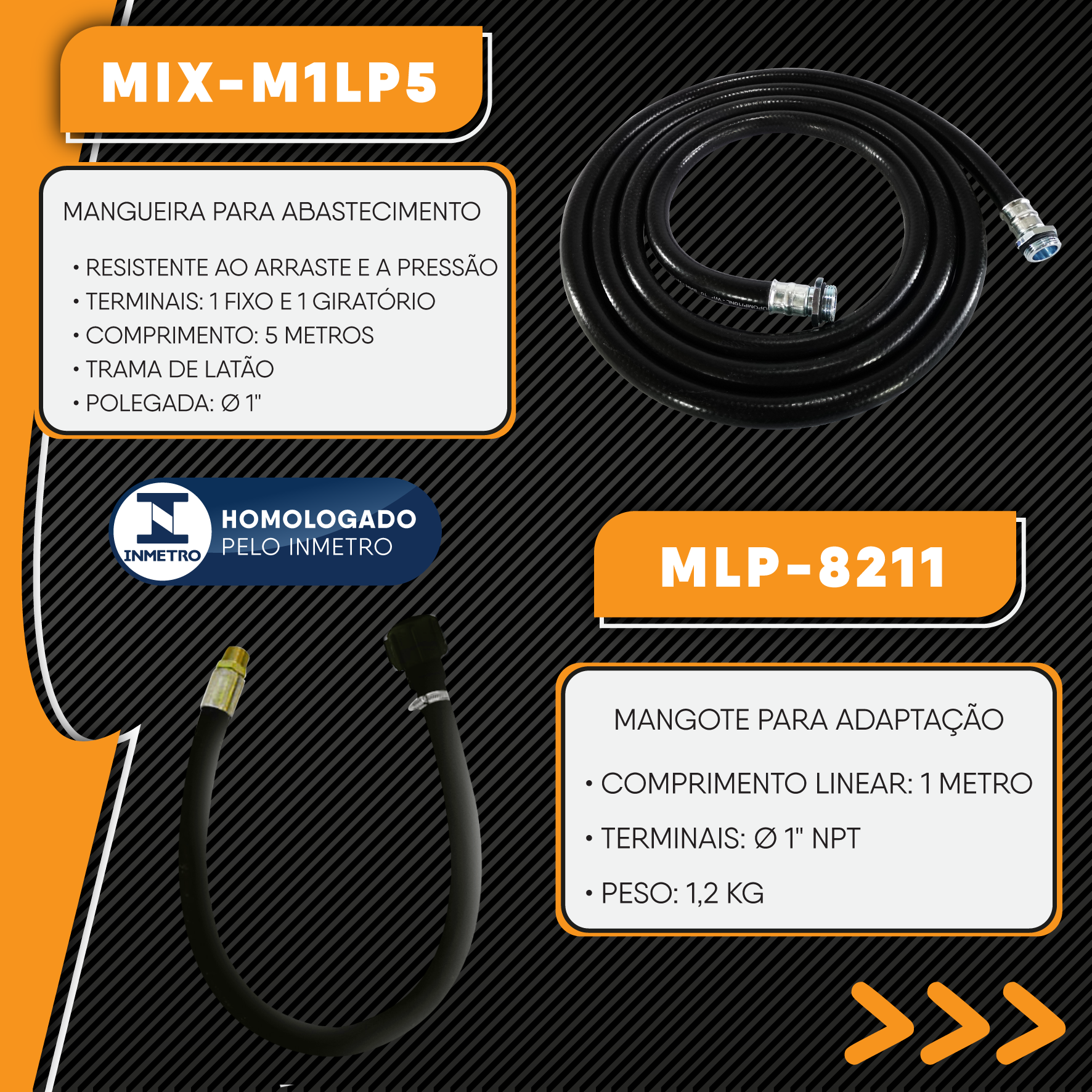 Kit para Abastecimento de Diesel por Gravidade Lubmix MIX-DIE-01 com Bico de Abastecimento e Medidor Mecânico - Imagem 5