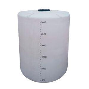 Tanque Cilíndrico Vertical de Fundo Plano Lubmix MIX-RCV-3000 Capacidade 3000 Litros em Polietileno