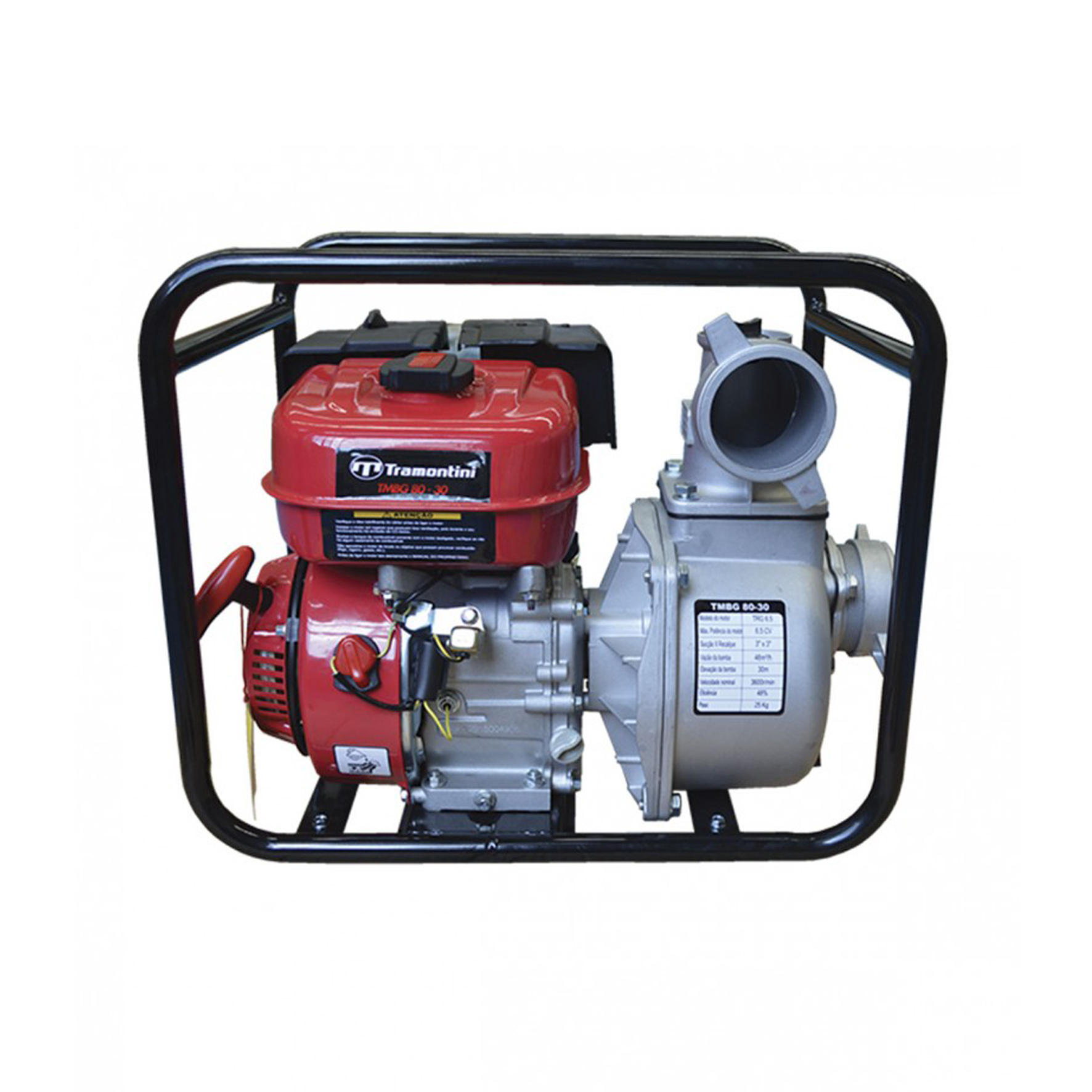 Motobomba Gasolina TMBG 80-30 Tramontini MONO 4 Tempos